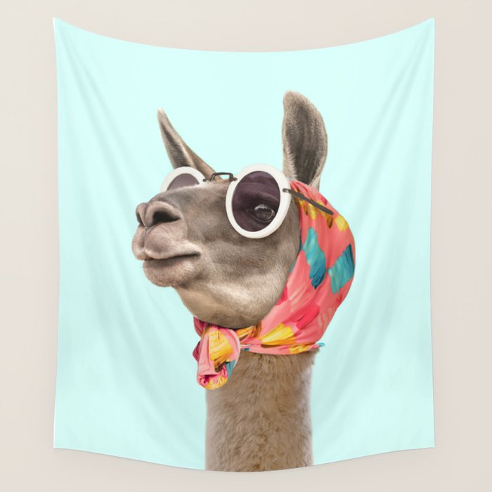 FASHION LAMA Wall Tapestry Gallery Image 1
