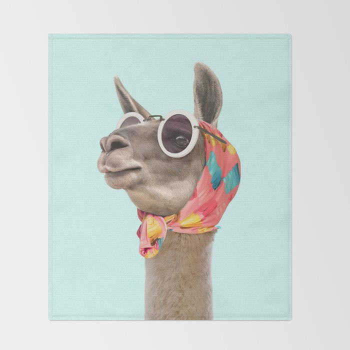 FASHION LAMA Throw Blanket Gallery Image 2