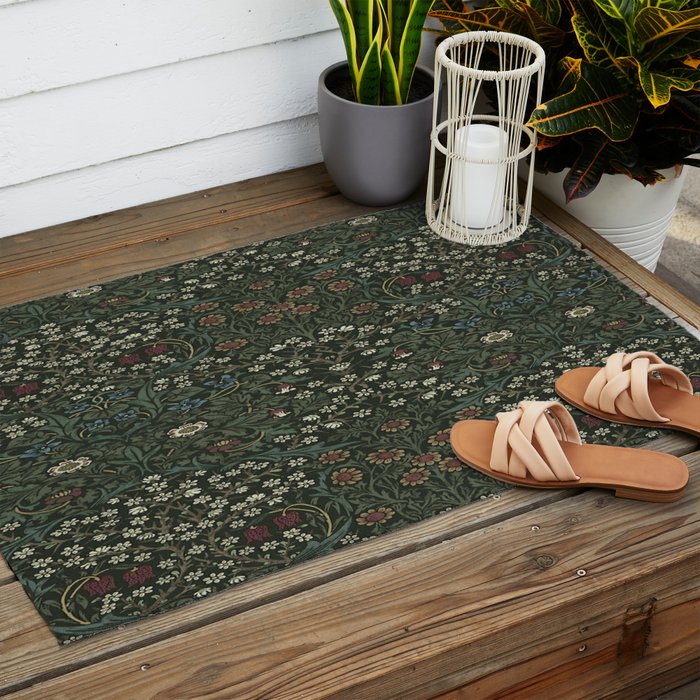 William Morris Blackthorn,No,01. Outdoor Rug Gallery Image 2