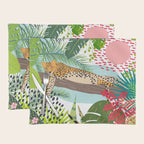 Colorful Jungle Cheetah Print Placemat Gallery Image 1