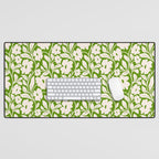 Tropical Vines Pattern - Green Desk Mat Gallery Image 1