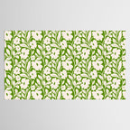 Tropical Vines Pattern - Green Tablecloth Gallery Image 2