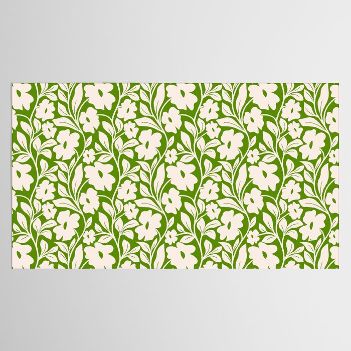 Tropical Vines Pattern - Green Tablecloth Gallery Image 2