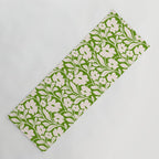 Tropical Vines Pattern - Green Yoga Mat Gallery Image 1