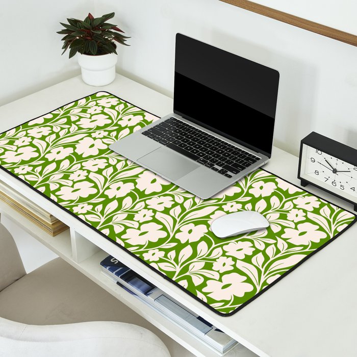 Tropical Vines Pattern - Green Desk Mat Gallery Image 2