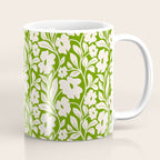 Tropical Vines Pattern - Green Coffee Mug Gallery Image 1