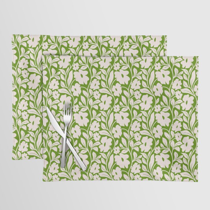 Tropical Vines Pattern - Green Placemat Gallery Image 1