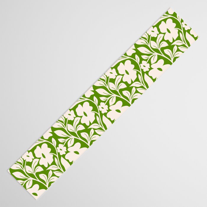 Tropical Vines Pattern - Green Table Runner Gallery Image 3