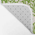 Tropical Vines Pattern - Green Bath Mat Gallery Image 2