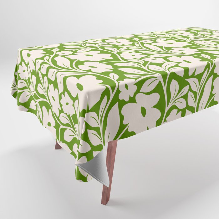 Tropical Vines Pattern - Green Tablecloth Gallery Image 1