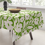 Tropical Vines Pattern - Green Tablecloth Gallery Image 3