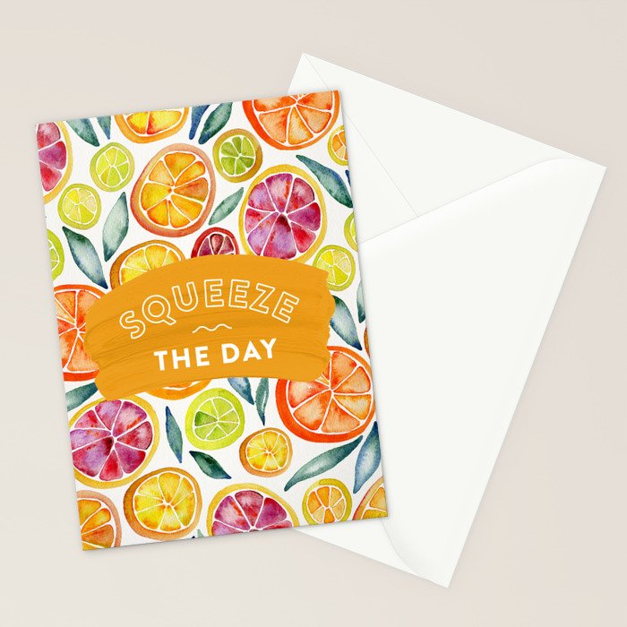 Squeeze the Day - Multi Palette Stationery Card Gallery Image 2