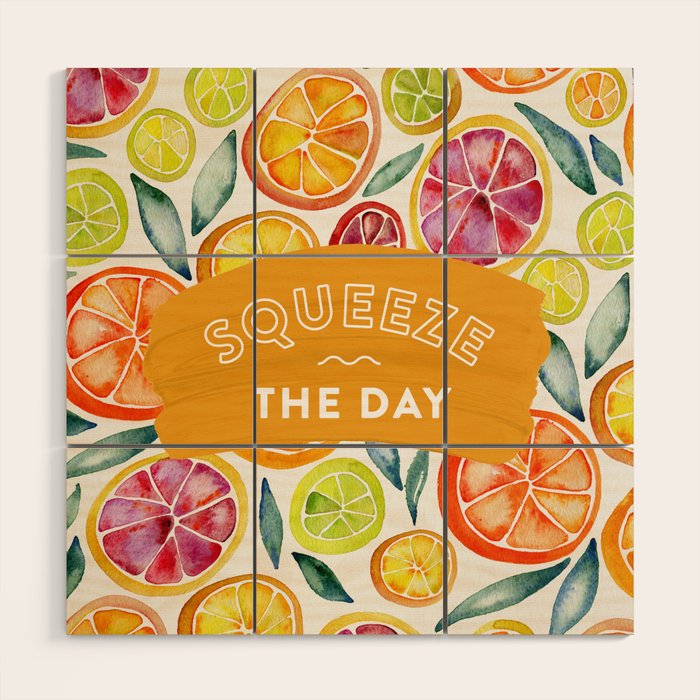 Squeeze the Day - Multi Palette Wood Wall Art Gallery Image 1