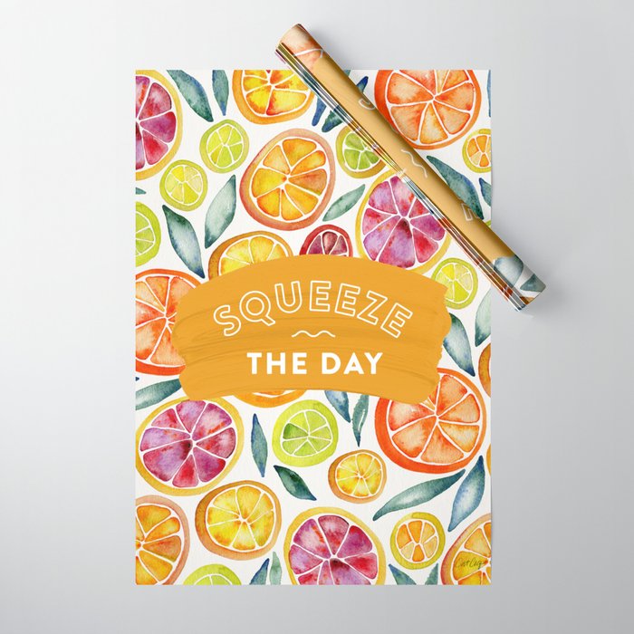 Squeeze the Day - Multi Palette Wrapping Paper Gallery Image 1