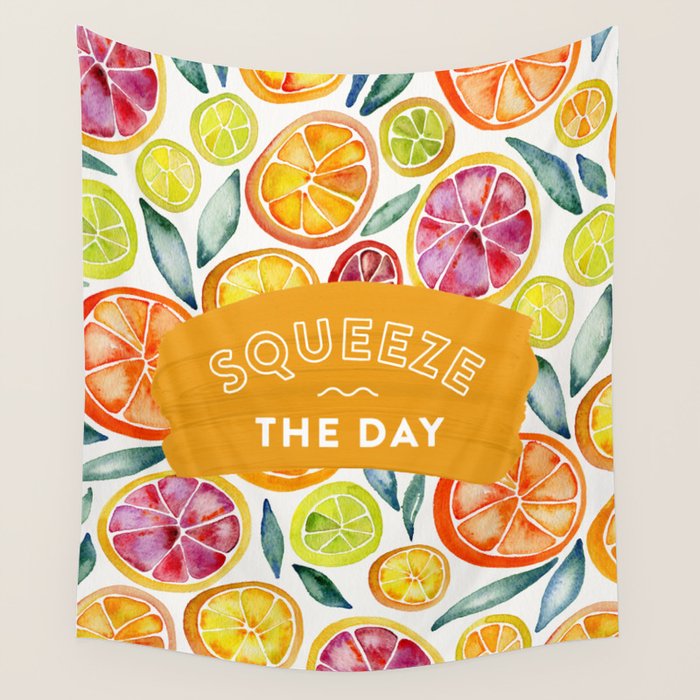 Squeeze the Day - Multi Palette Wall Tapestry Gallery Image 4