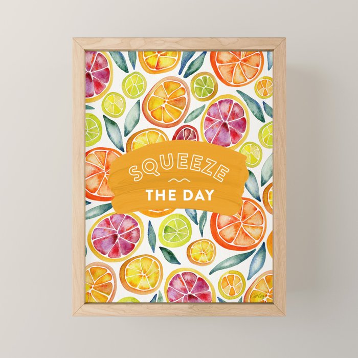 Squeeze the Day - Multi Palette Mini Art Print Gallery Image 1