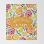 Squeeze the Day - Multi Palette Throw Blanket Gallery Image 2