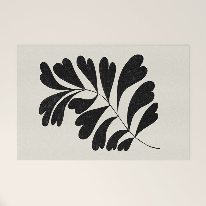 Love Palm Branch Welcome Mat Gallery Image 1