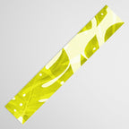 Lime Green Monstera Leaves Light Background #decor #society6 #buyart Table Runner Gallery Image 3