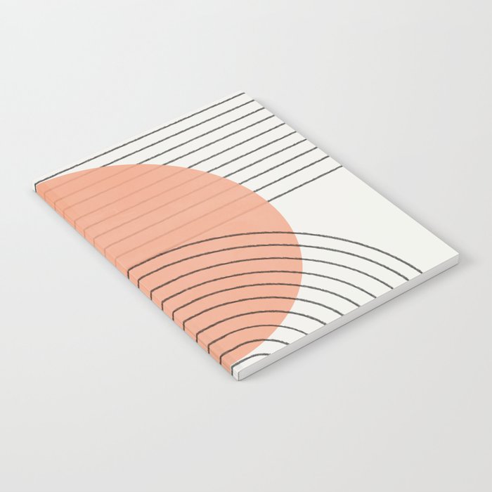 Peachy Geometric Balance Notebook Gallery Image 2