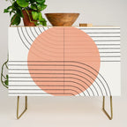Peachy Geometric Balance Credenza Gallery Image 1