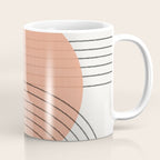 Peachy Geometric Balance Coffee Mug Gallery Image 1
