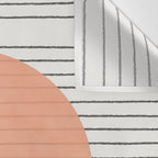Peachy Geometric Balance Wall Tapestry Gallery Image 3
