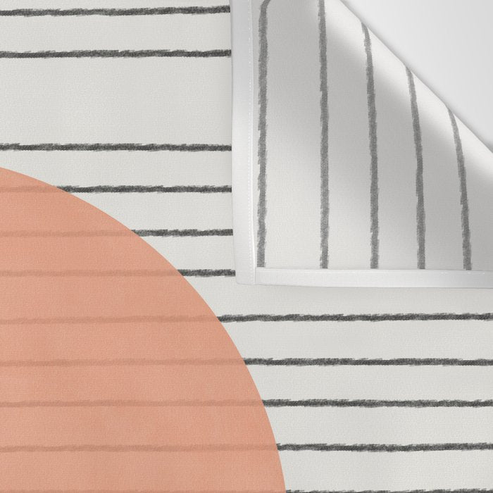 Peachy Geometric Balance Wall Tapestry Gallery Image 3