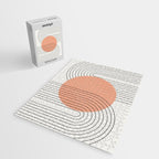 Peachy Geometric Balance Jigsaw Puzzle Gallery Image 2