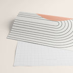 Peachy Geometric Balance Wrapping Paper Gallery Image 2