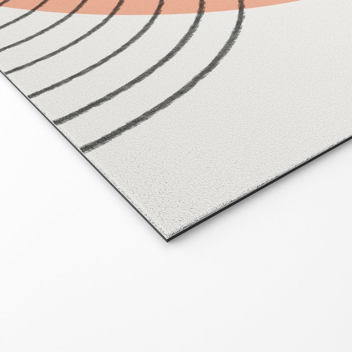 Peachy Geometric Balance Welcome Mat Gallery Image 2