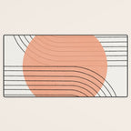 Peachy Geometric Balance Desk Mat Gallery Image 3