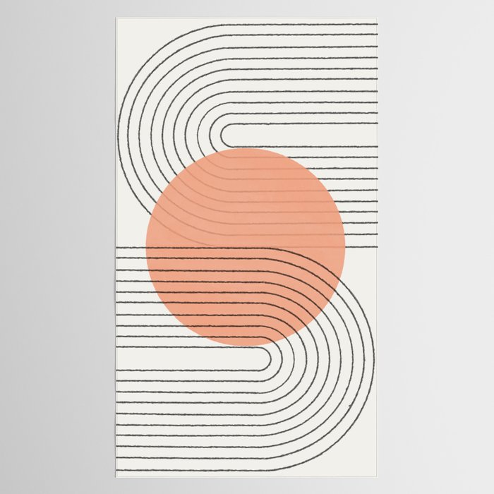 Peachy Geometric Balance Tablecloth Gallery Image 2