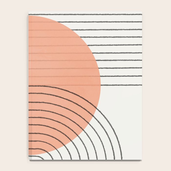 Peachy Geometric Balance Notebook Gallery Image 4