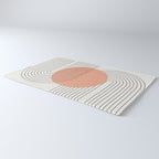Peachy Geometric Balance Rug Gallery Image 3