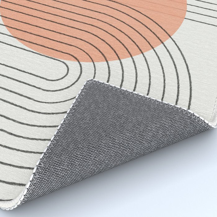 Peachy Geometric Balance Rug Gallery Image 4