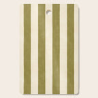 Cabana Stripe - moss green and cream Cutting Board Gallery Image 1