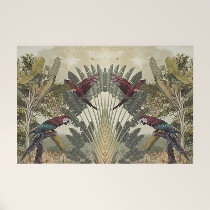 Parrot Garden Welcome Mat Gallery Image 1