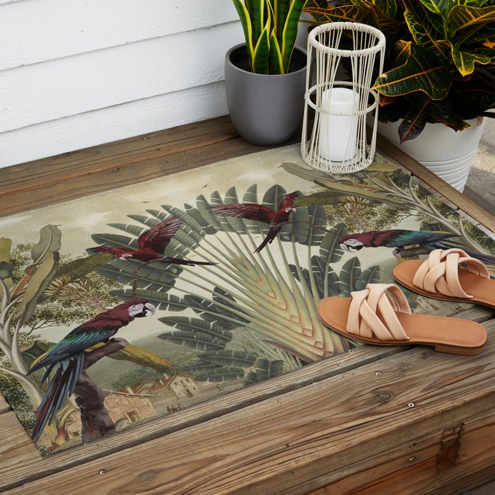 Parrot Garden Outdoor Rug Gallery Image 2