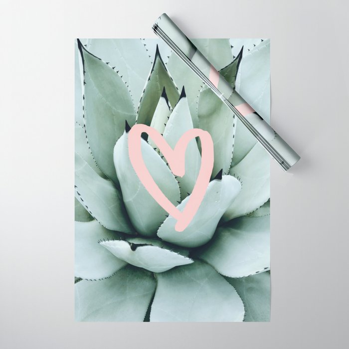 Succulent love Wrapping Paper Gallery Image 1