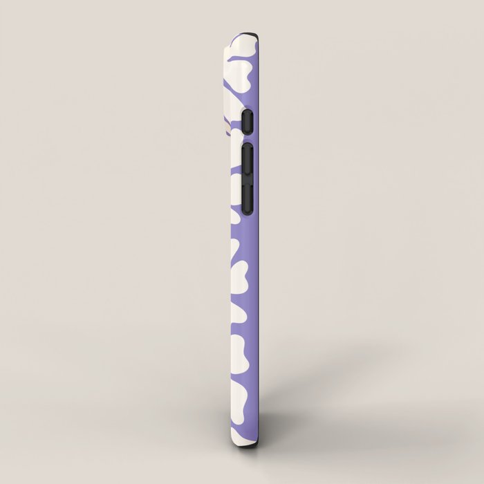 Mid-Century Flowers in Blue & White iPhone Case Gallery Image 2