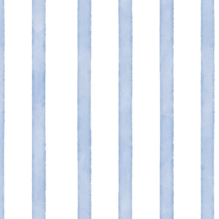Classic Blue Watercolor Summer Stripes Coffee Mug Gallery Image 2