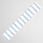 Classic Blue Watercolor Summer Stripes Table Runner Gallery Image 3