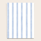 Classic Blue Watercolor Summer Stripes Notebook Gallery Image 4
