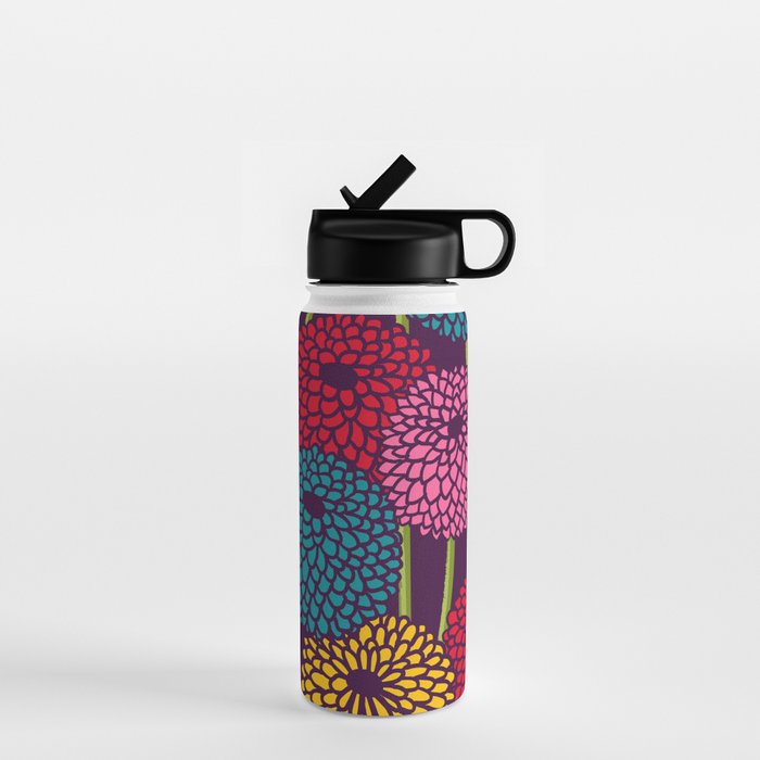 Full of Chrysanth Water Bottle Gallery Image 1