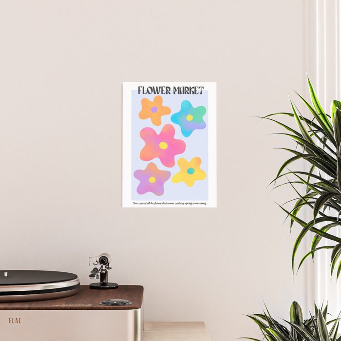 Flower market neon Poster Gallery Image 2