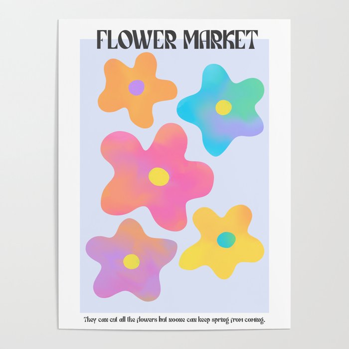 Flower market neon Poster Gallery Image 4