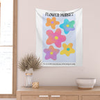 Flower market neon Wall Tapestry Gallery Image 2