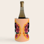Catrina frida mexican kawaii cute sugar skull mexican style mexican flower marigold skeleton  Wine Chiller Gallery Image 1