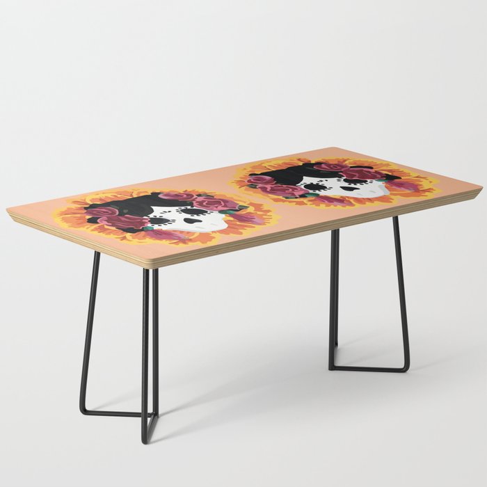 Catrina frida mexican kawaii cute sugar skull mexican style mexican flower marigold skeleton  Coffee Table Gallery Image 1